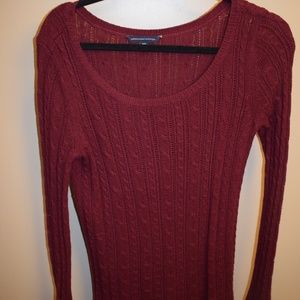 American Eagle Maroon Sweater- Size M